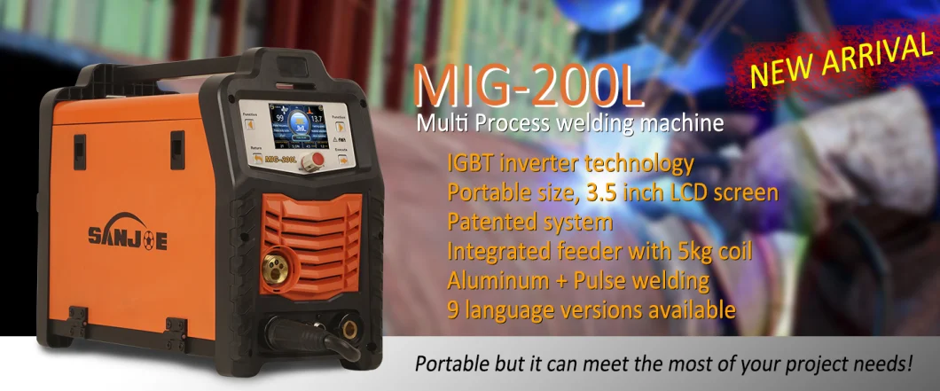 MIG Welding Machine LCD Multi Process Gmaw Fcaw (MIG-200L)