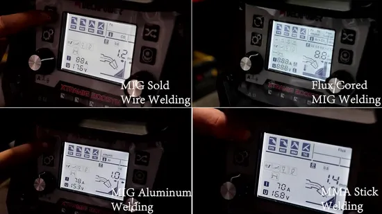 Decapower All in One Synergy CO2 Gas Gasless MMA TIG Mag MIG Welding Machine for Aluminum 200AMP Welding Machine 